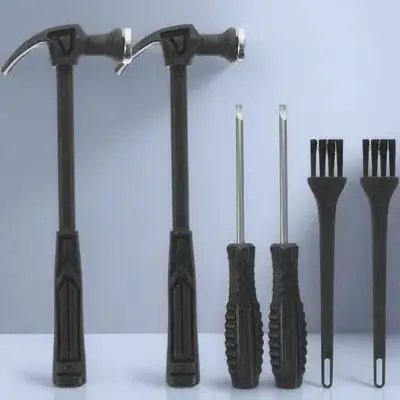 2 conjuntos de ferramentas de escavação kit pequena escova cinzel martelo ferramentas aprendizagem para crianças treinamento habilidade motora fina pedra preciosa