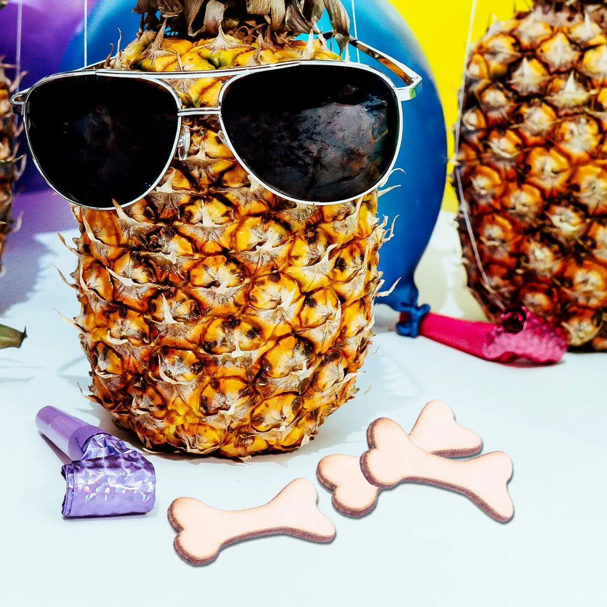 

100pcs Bone Shape Wooden Pieces Diy Crafts Smooth Cutouts For School Camp Wedding Decorations Parties Handmade Art Wooden