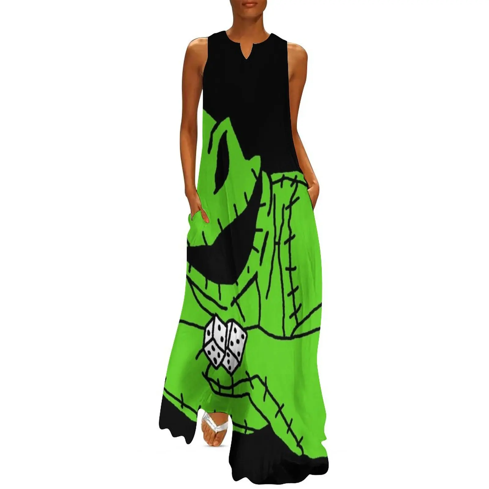 

the oogie boogie man Long Dress beach outfits for women Long dress woman elegant dresses plus sizes Dress