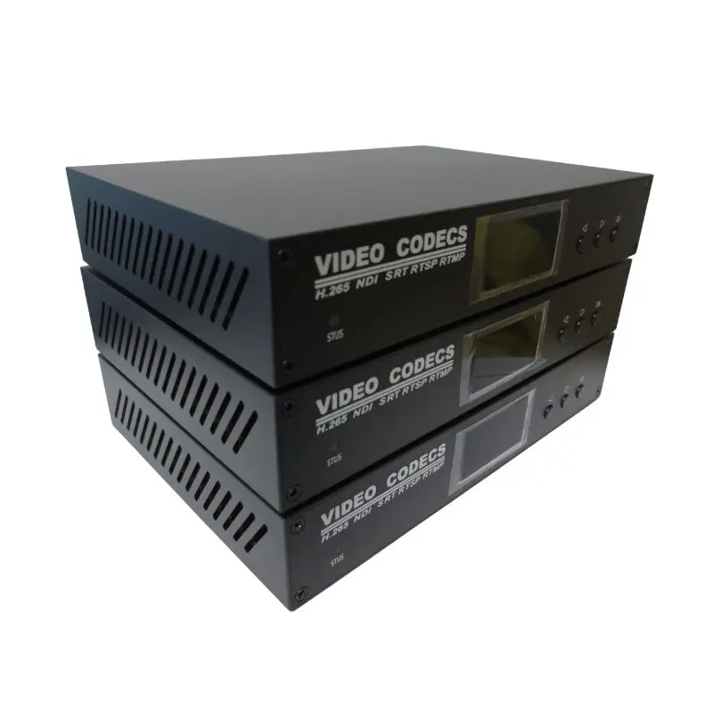 Professional 4K UHD SDI HD Video Codec Encoder Decoder Built-in WiFi 6 H.265 H.264 SRT HLS UDP