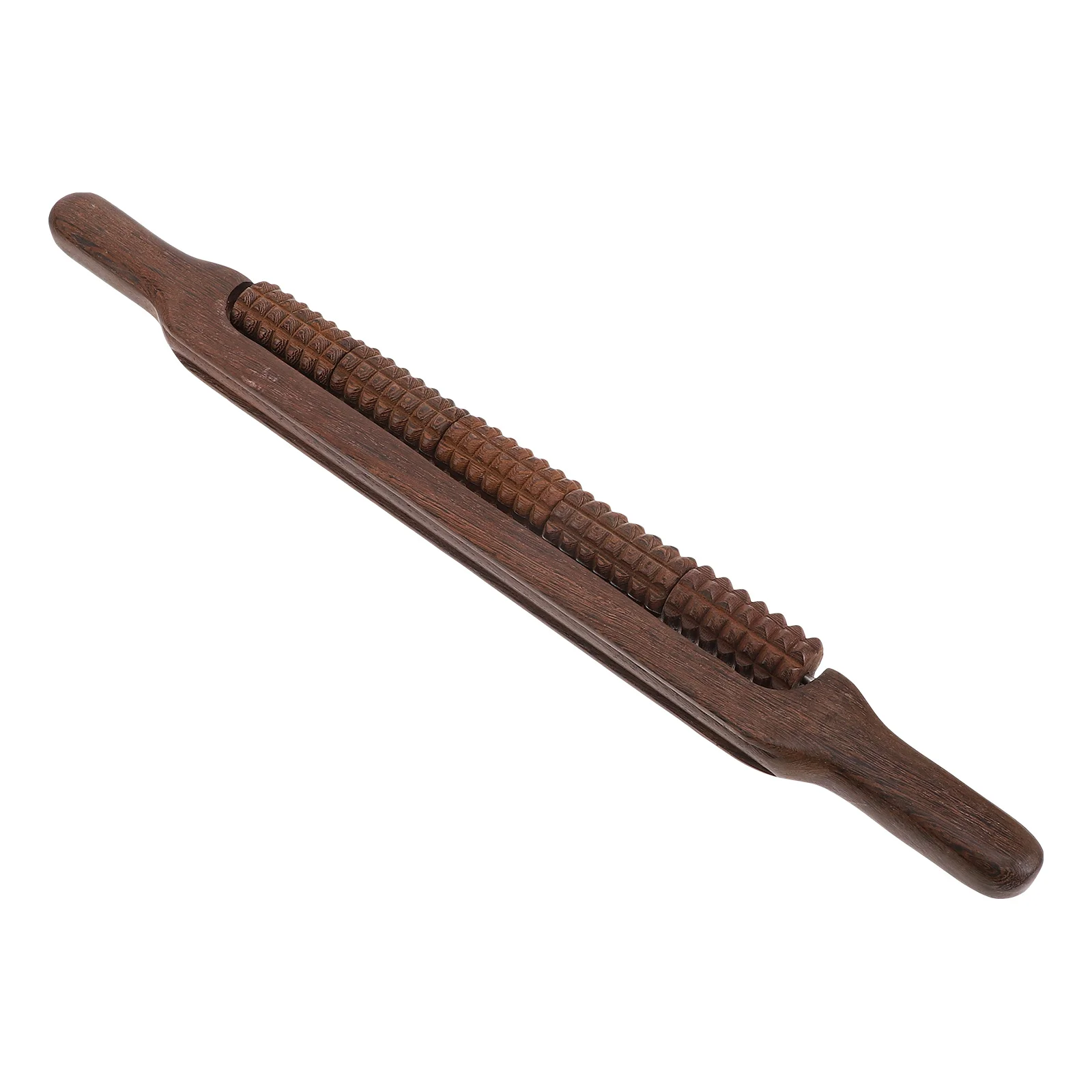 

1Pcs Portable Manual Massage Stick Wooden Roller Back Massager Spine Massage Stick Durable Full Body Massager Health Tool