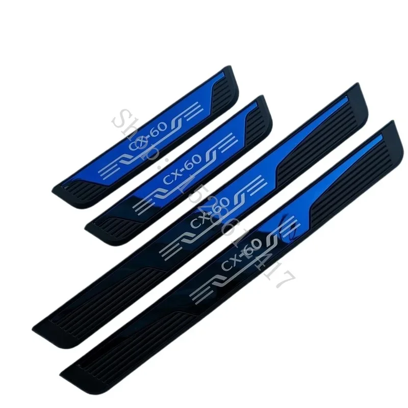 Для Mazda CX-60 cx60 2022 2023 2024 2025 ABS + нержавеющая сталь, накладка на порог автомобиля, защита педали, накладка, автомобильные аксессуары