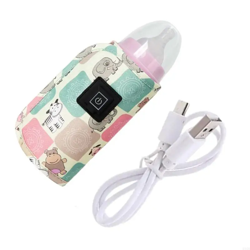 090B Insulated Baby Bottle Bag Warmer Sleeve Case with USB Heating Feature for Travel