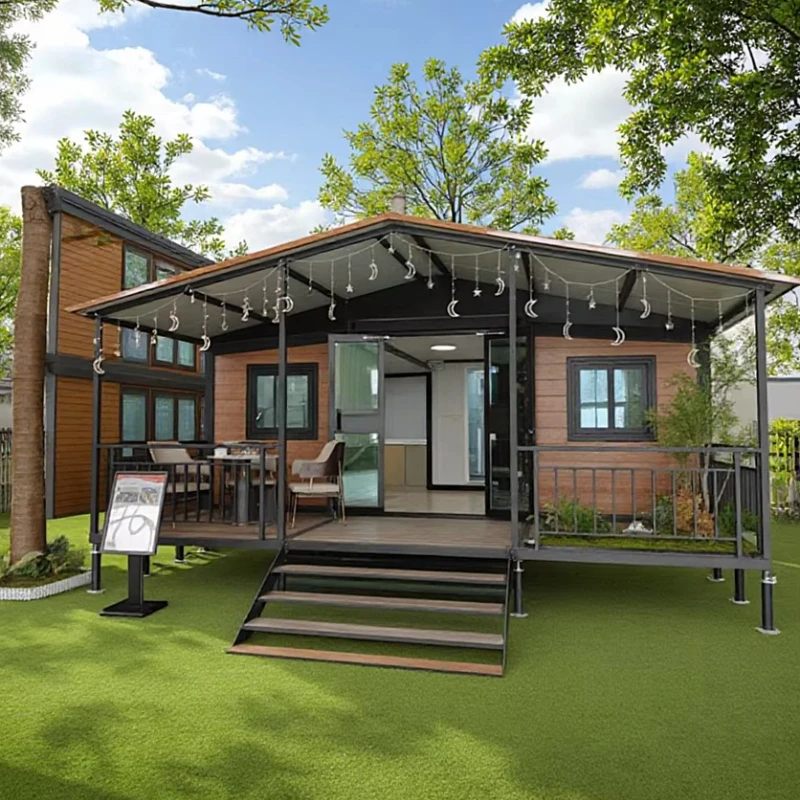 40ft Prefab Container House 3 Bedroom Expandable Modular Foldable Villa Luxury Home Sandwich Panel Quick Assembly Modern Design