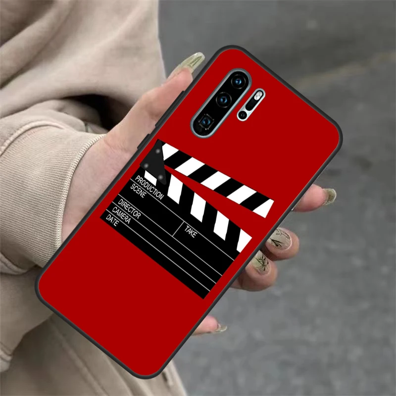 Film Clapperboard Case For Huawei P40 Lite P20 P30 Nova 11 Pro 9 10 SE 3i 7i 11i 5T Y60 Y61 Y70 Y90 Y91 Cover