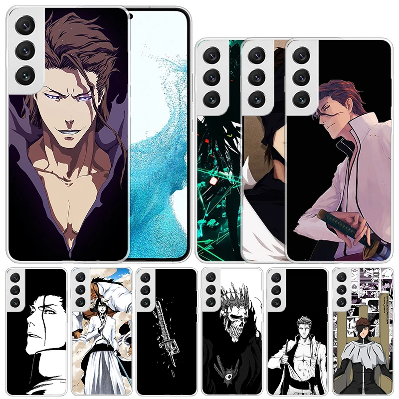 Bleach Aizen Sousuke Soft Cover for Samsung Galaxy S24 S23 S22 S21 Ultra Print Phone Case S20 FE S10 Plus S10E S9 S8 + Coque