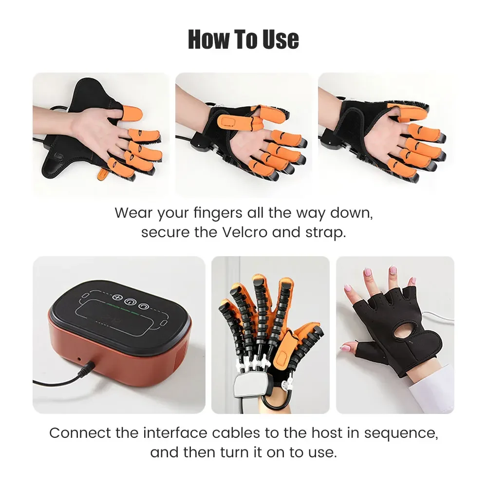 Electric Rehabilitation Robot Glove Hemiplegia Stroke Hand Equipment Intelligent Finger Training Device for Hand Dysfunction