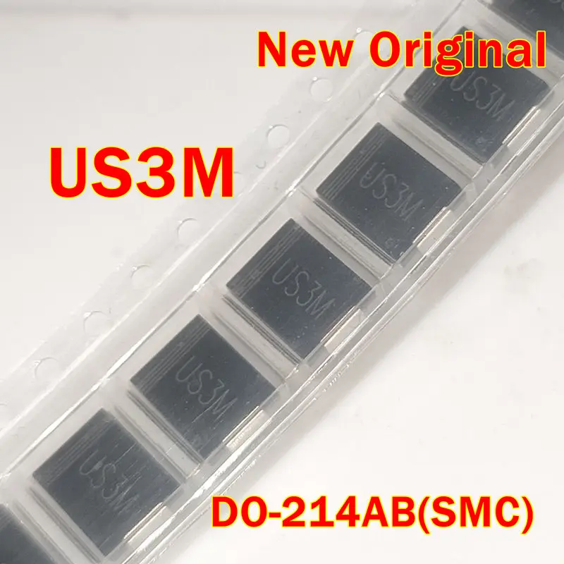 

5pcs to 200pcs US3M DO-214AB(SMC) New Original 3A ULTRA FAST RECOVERY SURFACE MOUNT RECTIFIER