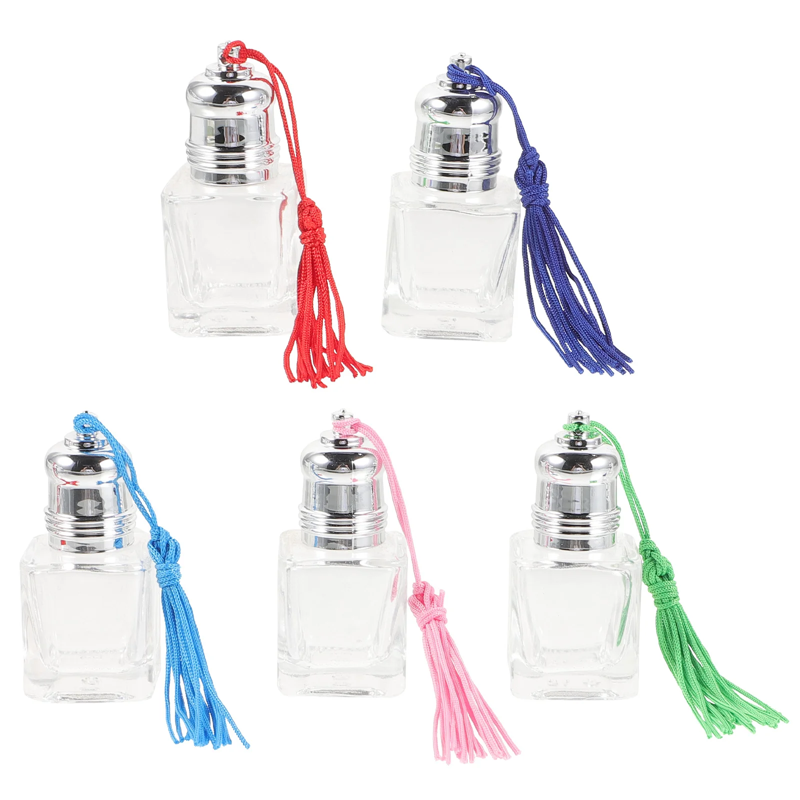 5 قطعة زجاجات عطر قابلة لإعادة الملء زجاجات دوارة زجاجية فارغة زيت طبيعي للسفر مانعة للتسرب زجاجة دوارة محمولة للسفر #1