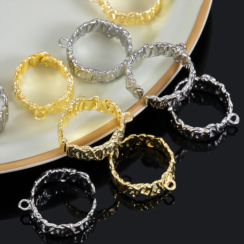2Pcs Gold Plated Irregular Ope - đánh giá và giá Jewelry Making Supplies Wholesale