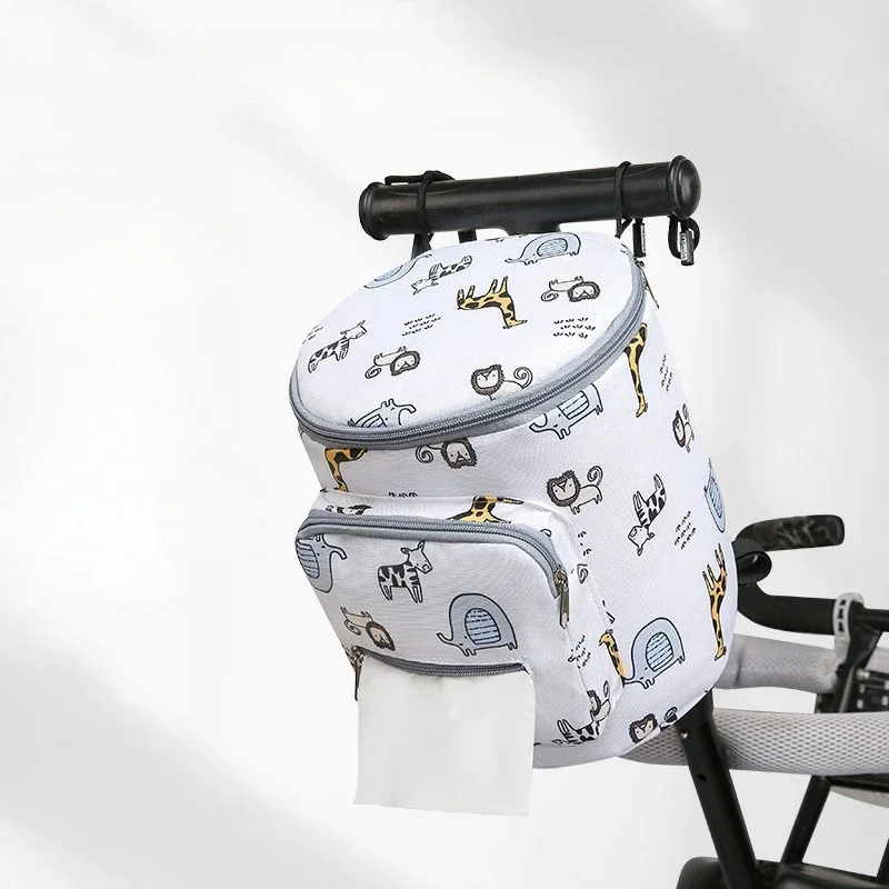 Universal Baby Stroller Bag Durable Pram Stroller Organizer Diaper Bags Stroller Accessories Hanging Stroller Cup Holder Cover