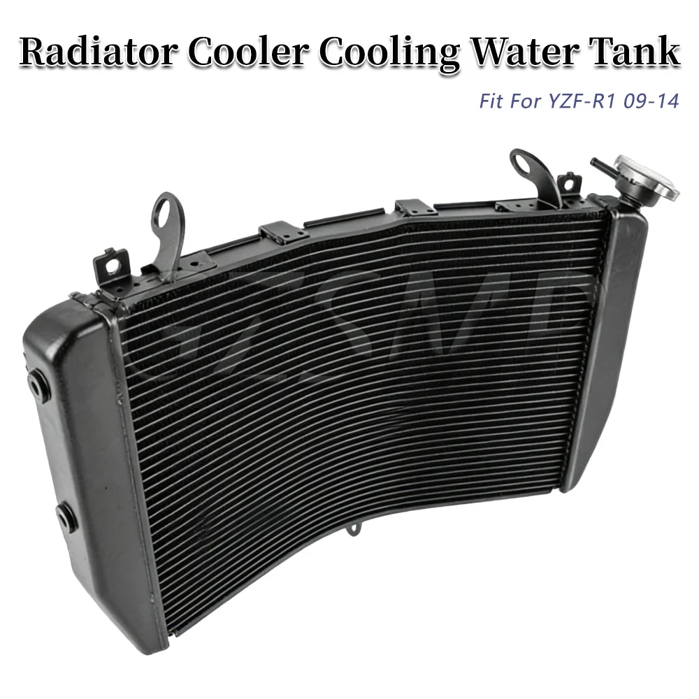 Motorcycle Accessories Radiator Cooler Cooling Water Tank Fit For Yamaha YZFR1 2009 2010 2011 2012 2013 2014 2009-2014