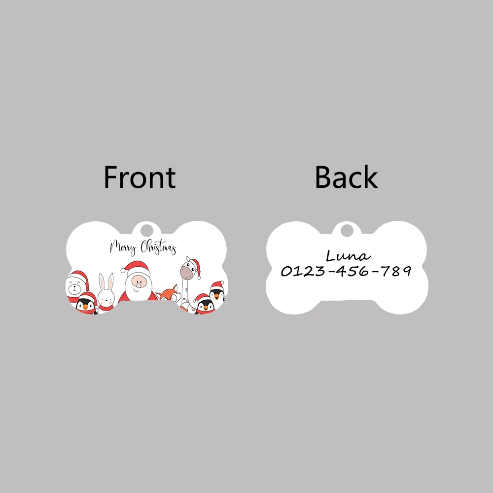 

1 pc diy cutre Dog Tag Laser Engraving Tags collier pour chienPersonalized Pet ID Tag For dog Pets