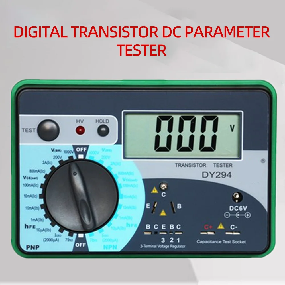 

Multifunction Digital Transistor Analyzer Tester Semiconductor Diode Triode Reverse AC DC Voltage Capacitance FET DY294