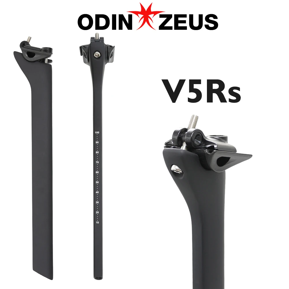 ODINZEUS carbon fiber seatpost, ultralight bicycle seatpost, for V5rs frame, 15mm offset, 350mm, bicycle accessories