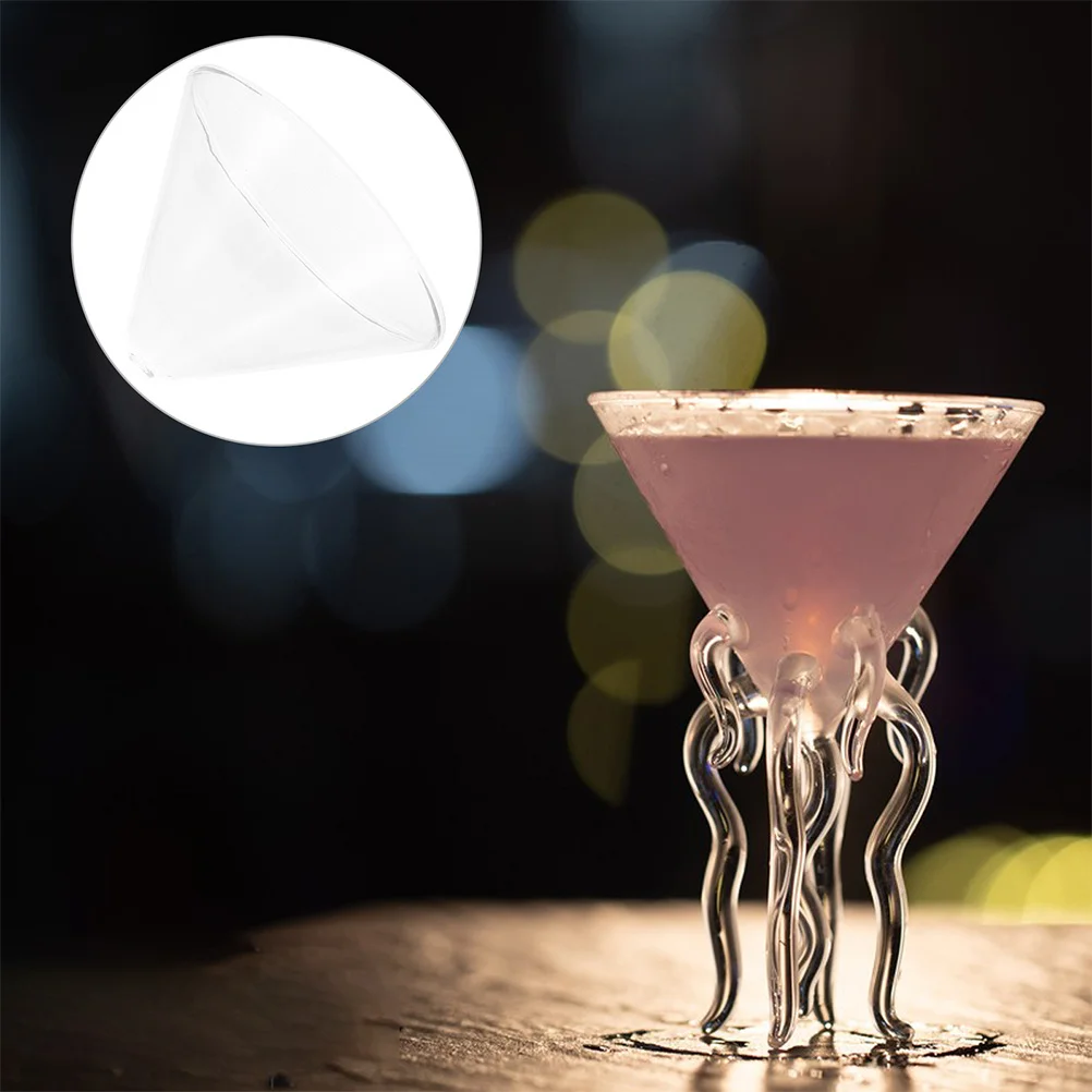 

280Ml Cocktail glass Cup Clear Reusable Beverage Glasses for Party Wedding Banquet Decorative Drinking Glass Wine Cup