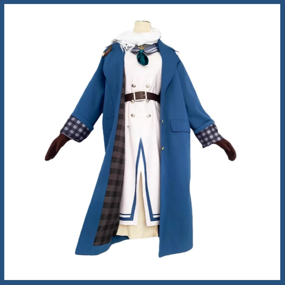 Game Reverse:1999 Marcus Cosplay Costume Winter British Style Long Coat Dress School Uniform Scarf Shoe Woman Christmas Suit