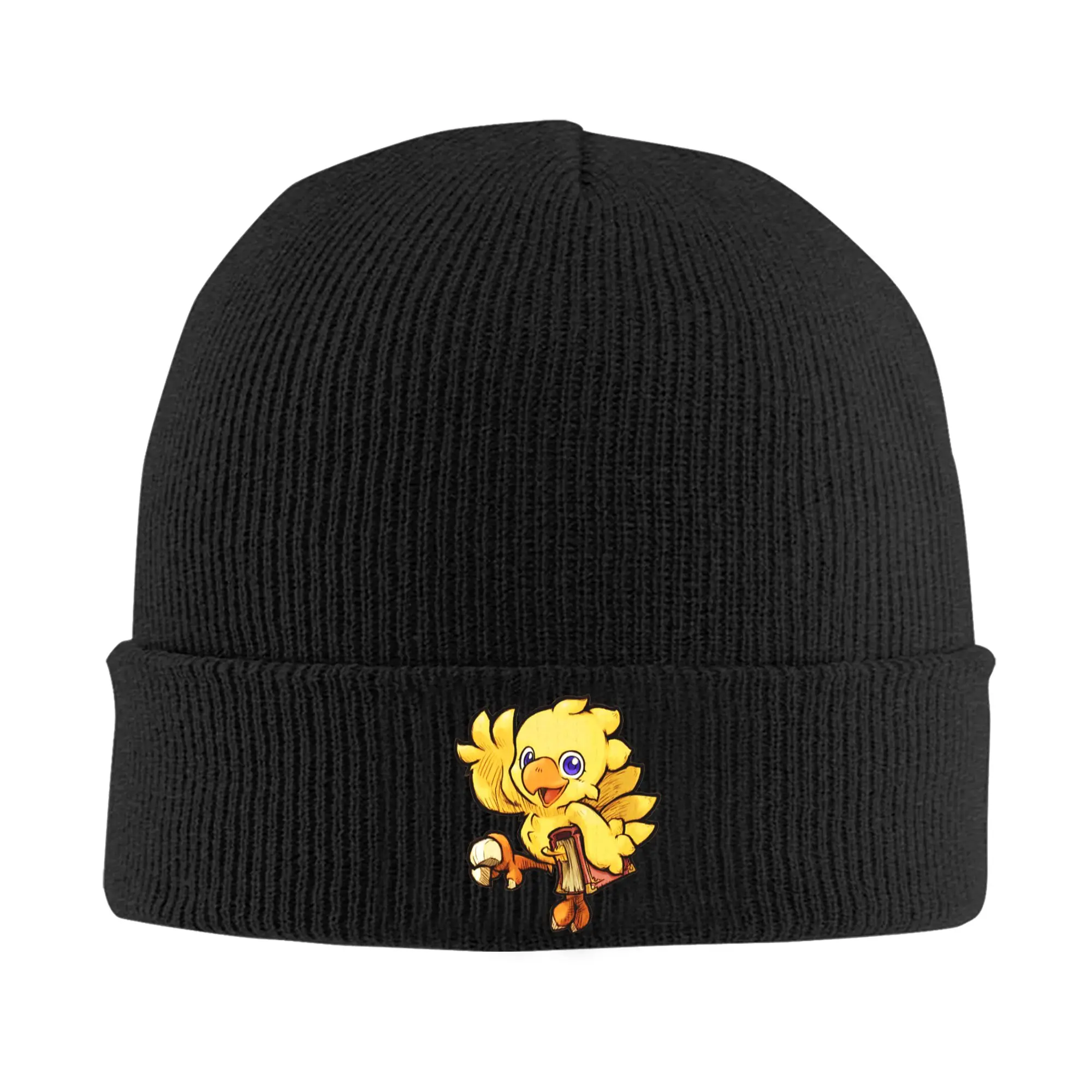 Chocobo Skullies Beanies Caps Unisex Winter Warm Knitted Hat Men Women Hip Hop Adult Fantasyed Video Game Bonnet Hats Ski Cap