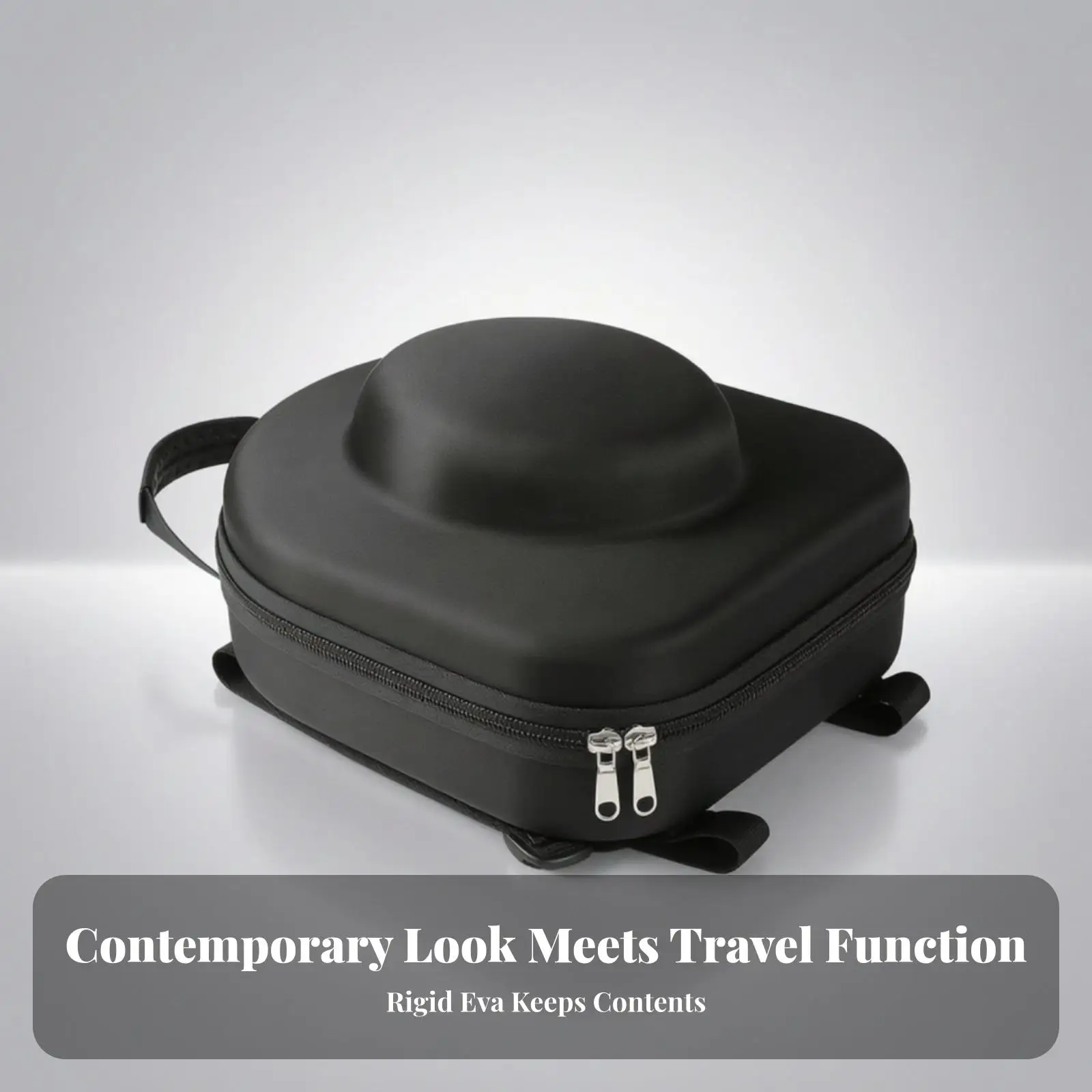 Polyester Cowboy Hat Box Hard Shell Protector Case for Outdoor Adventures and Vehicle Packing