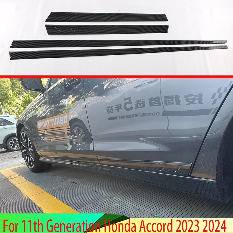 For 11th Generation Honda Accord 2023 2024 Car Accessories ABS Chrome Side Door Body Molding Moulding Trim