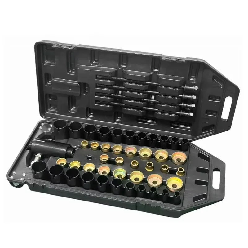 

Heavy Duty 18T Hydraulic Bushing/Sleeve Removal Kit 50PCS Adapters for Mercedes Car Steering Bearing Repair Tools