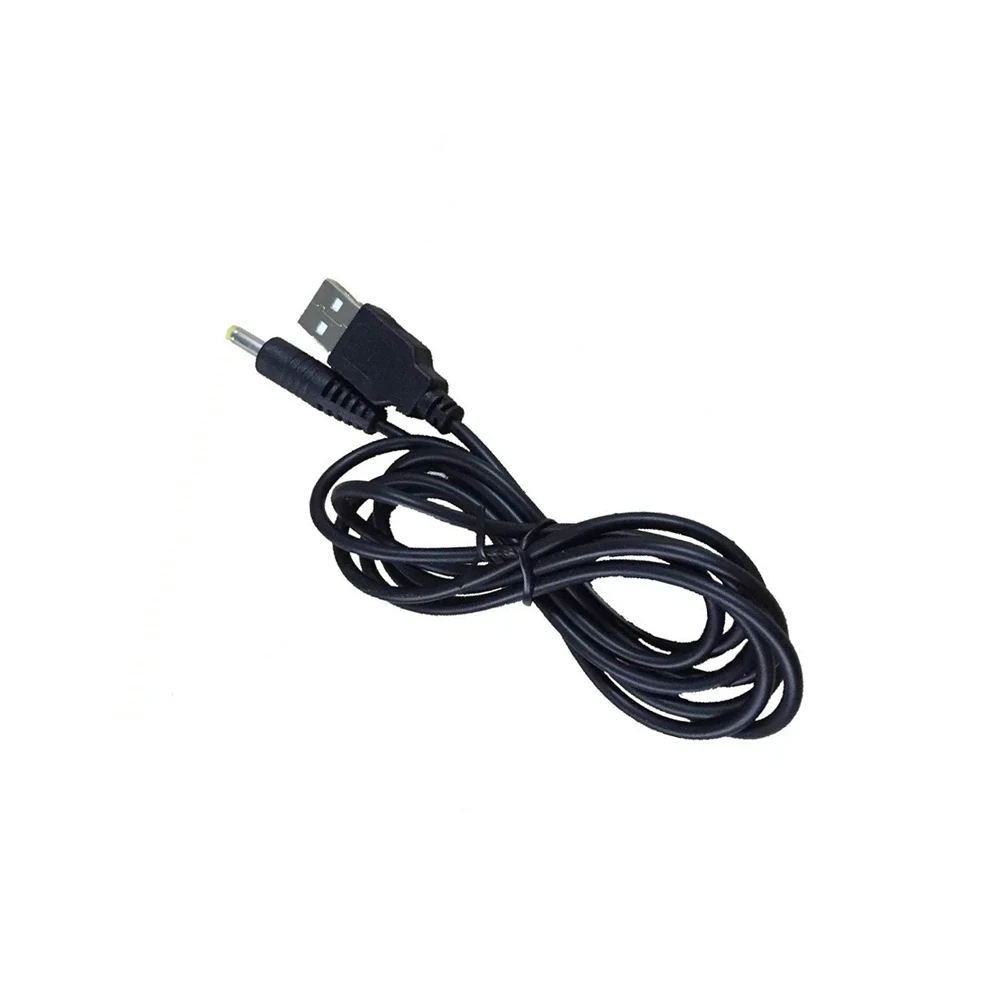 

100pcs USB charge cable For PSP 1000 2000 3000 charging cable DC4.0 port Plug 5V power charger cable cord black