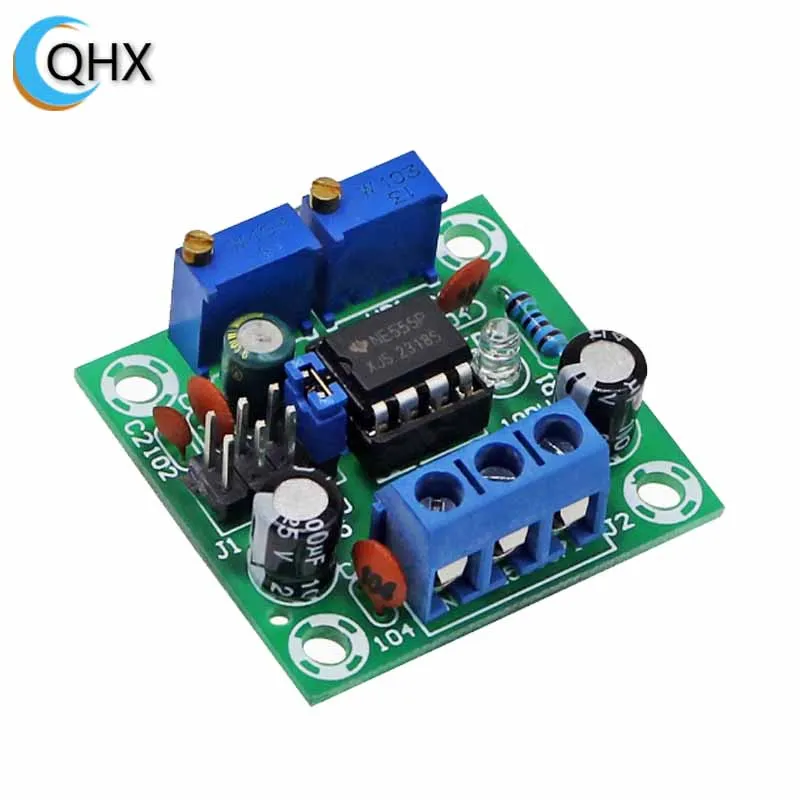 NE555 pulse generator frequency adjustable duty cycle adjustable rectangular wave square wave signal generator module