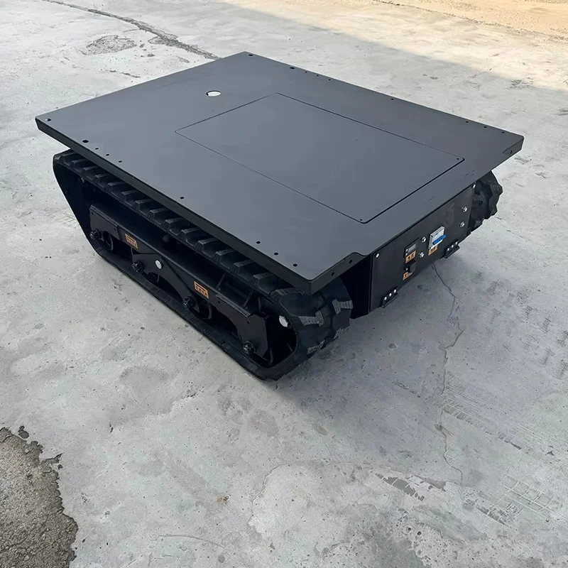 Track chassis customizable rubber electric drive high adaptability design