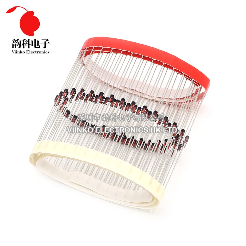 100pcs 1/2W Zener Diode 0.5W DO-35 BZX55C 2V 2V2 2V4 2V7 3V 3V3 3V9 4V7 5V1 6V2 7V5 10V 12V 15V 18V 20V 22V 27V 33V 39V 47V 75V