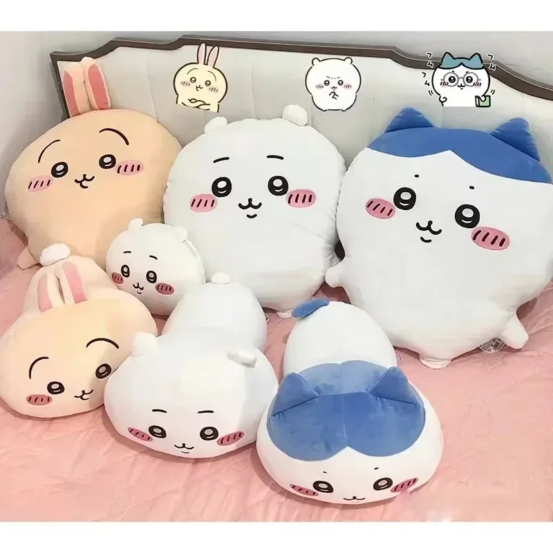 Miniso Chikawa  Anime Self-Deprecating 35-45cm Sleeping Hug Usaki Xiaobaji Ikawa Kawaii Plush Pillow Cushion Doll Kid Xmas Gift