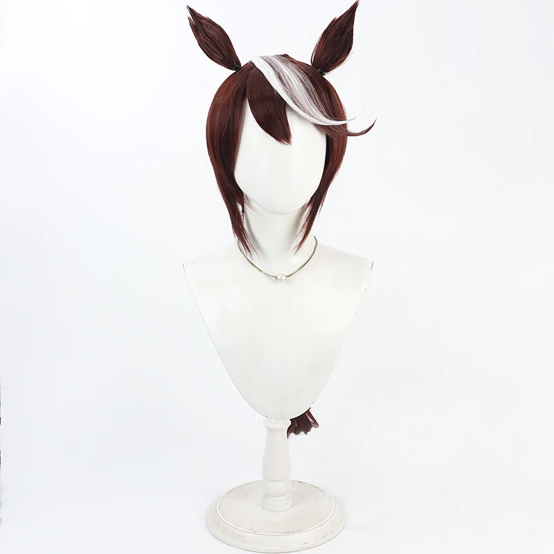 Juego Pretty Derby Tokai Teio estilo cola de caballo peluca Cosplay Tōkai Teiō pelo Cosplay para fiesta de Todos los Santos