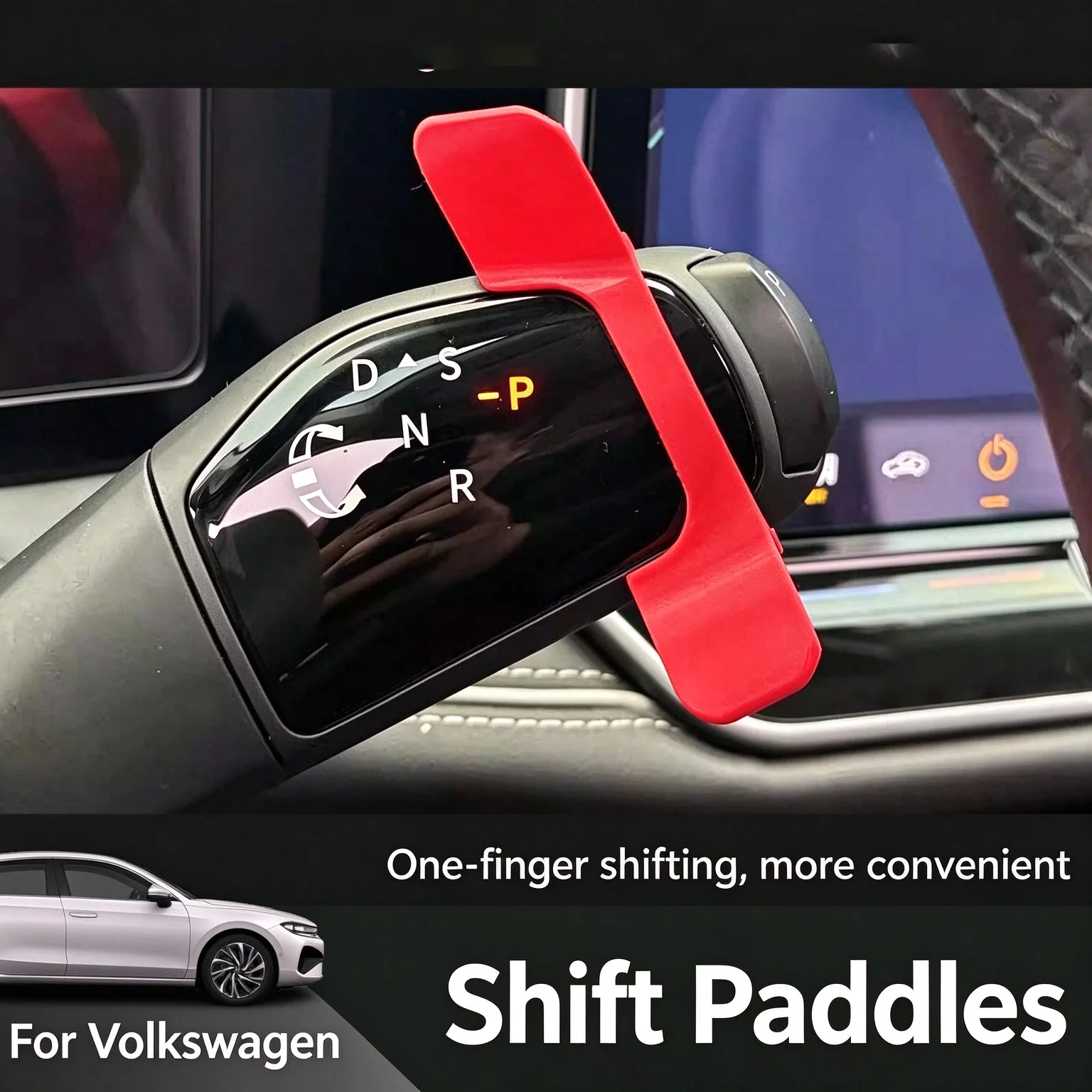 For Volkswagen Passat Pro 2024-2026 Column Shifter Trim Cover Gear Shift Paddle Decoration Auto Interior Kit