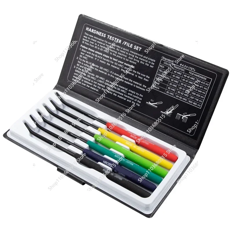 HRC 40 65 Durable Steel Filing Tool Set Fine Tooth 6 PCS Polishing Shaping Metalworking High Quality