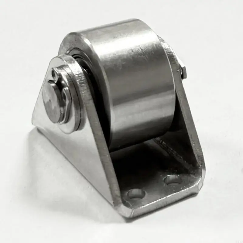 Top-Mount Rope Pulley with Four-Hole Plate and Single Grooved Wheel for Fixed Warehouse and Factory Routing Setups M4YD