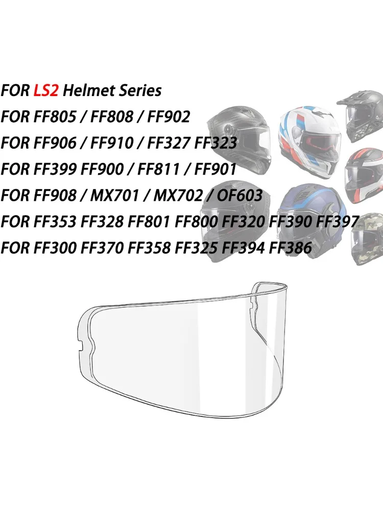 Anti-Beschlag-Folie für LS2 FF805 MX701 MX702 FF906 FF901 FF908 FF910 FF353 FF399 FF811 Motorradhelmvisier – Anti-Beschlag-Einsatz