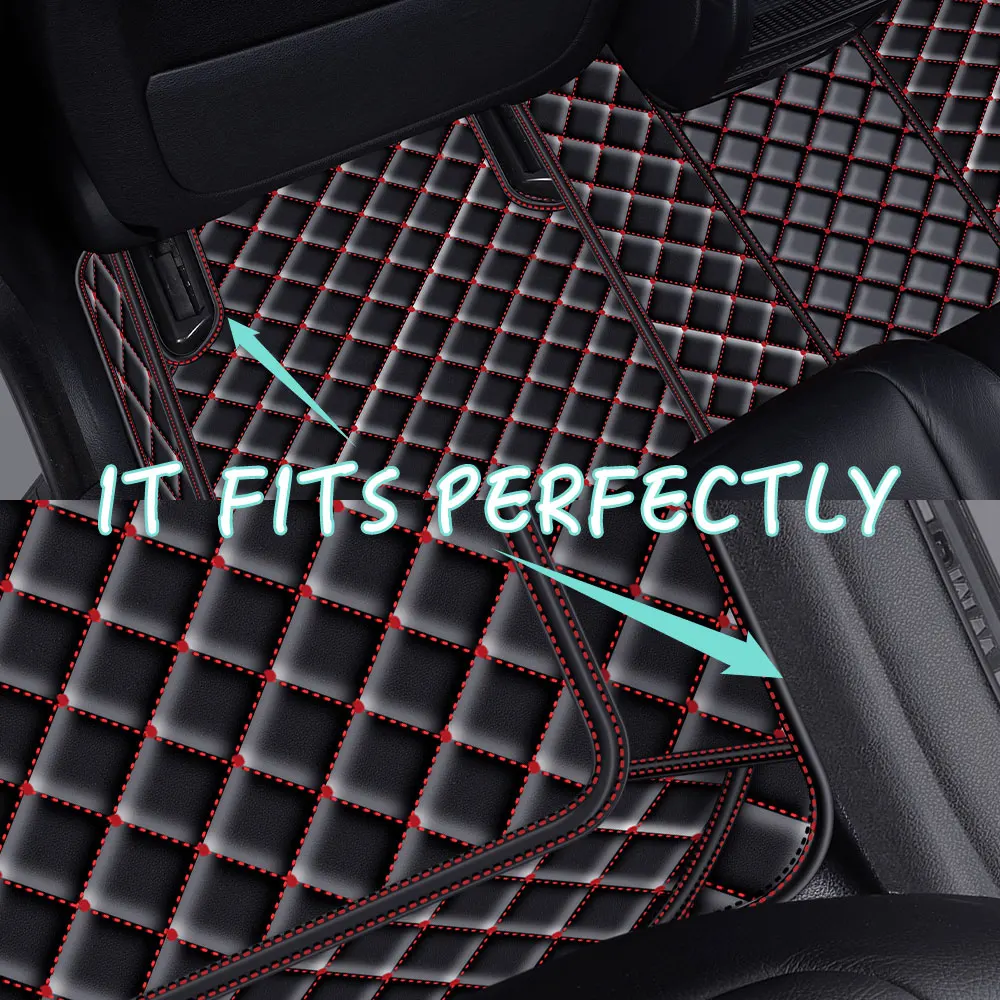 Impermeável Durável 3D PU Leather Car Foot Mat, Fit para VW Tiguan, Esquerda posição de condução, Drive, Acessórios Interior do carro