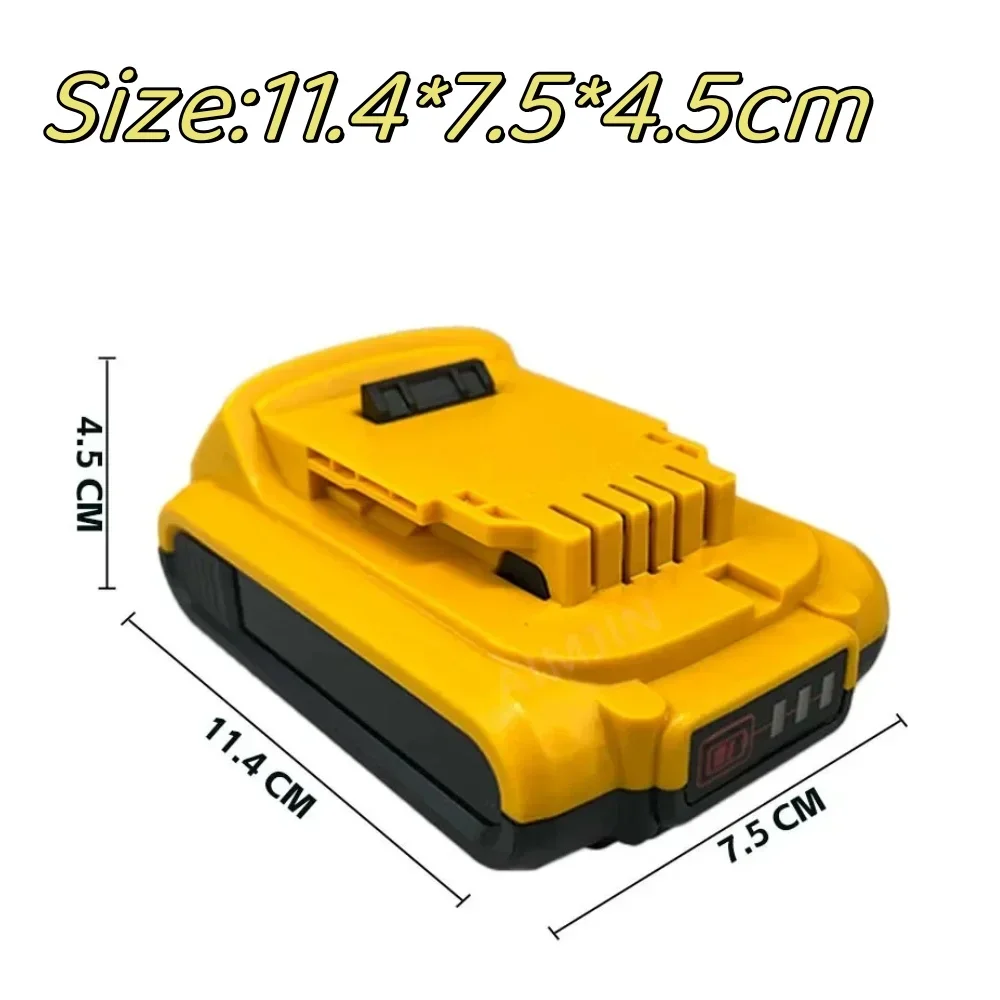 Batería recargable de iones de litio para DeWalt, herramienta eléctrica de 20V, 3000/4000/5000mAh, DCB200, DCB203, DCB181, DCB180, DCB200, DCB201, DCB201-2, L50