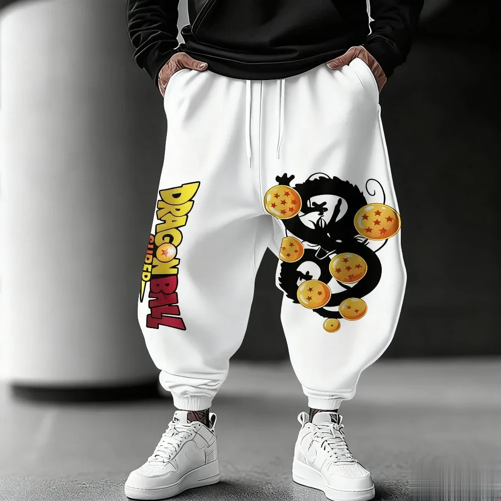 ドラゴンボールアニメスウェットパンツ男性女性ジョガーパンツルーズカジュアル漫画プリントストリートオーバーサイズズボン秋冬トレンディ