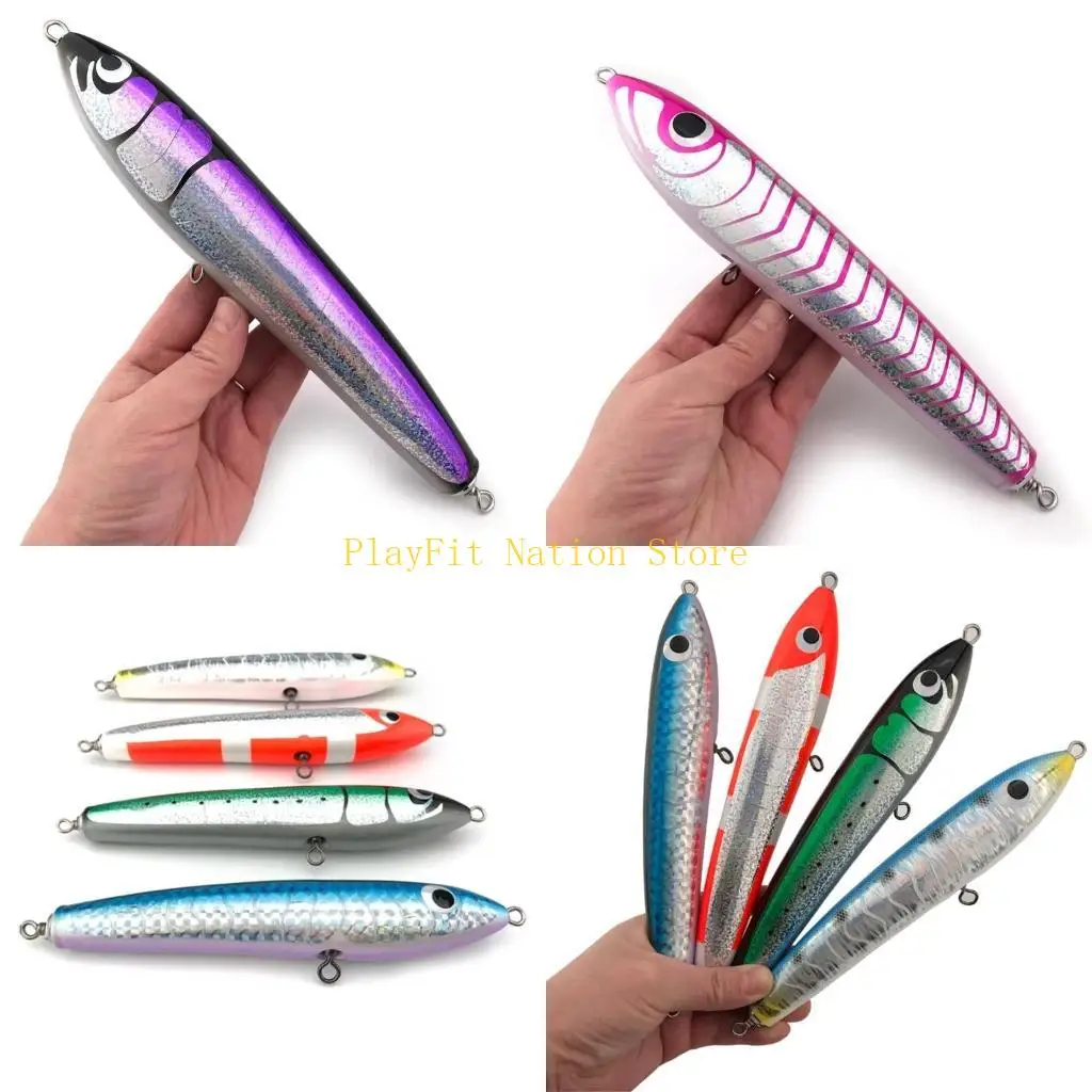 

242F 265 мм деревянные плавающие приманки, приманки для ловли морской форели, воблер, искусственный тройной крючок, приманки для