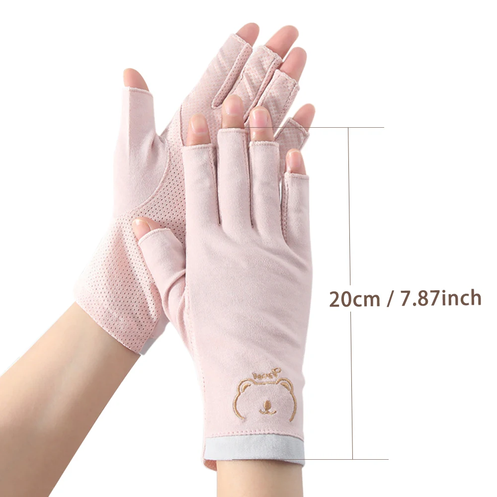 1Pair Anti UV Nail Gloves 4Colors Fingerless Ray Protect Glove  LED Lamp Nails Dryer Radiation Hand for Home Salon Manicure Tool