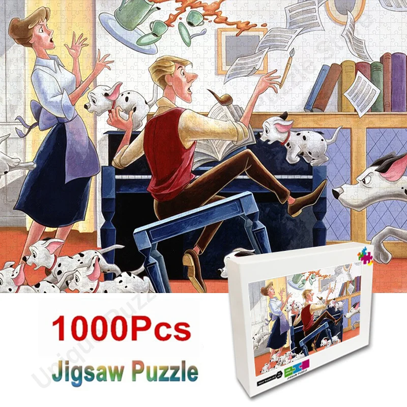 

Disney 101 Dalmatians Puzzles for Adults Wooden Jigsaw Puzzles 35/300/500/1000 Pcs Cartoon Educational Decompressing Diy Puzzle