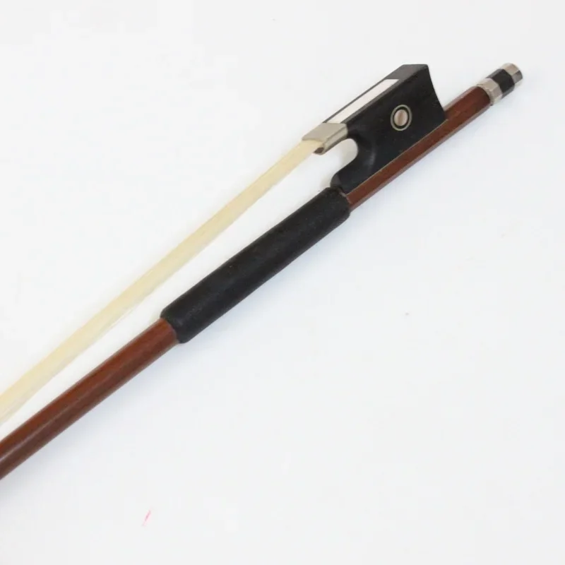 4/4 Size Violin Bow Brazilwood Fiddle Bow Ebony Frog  Full Wrapped Violin Bow For Violino Accessories