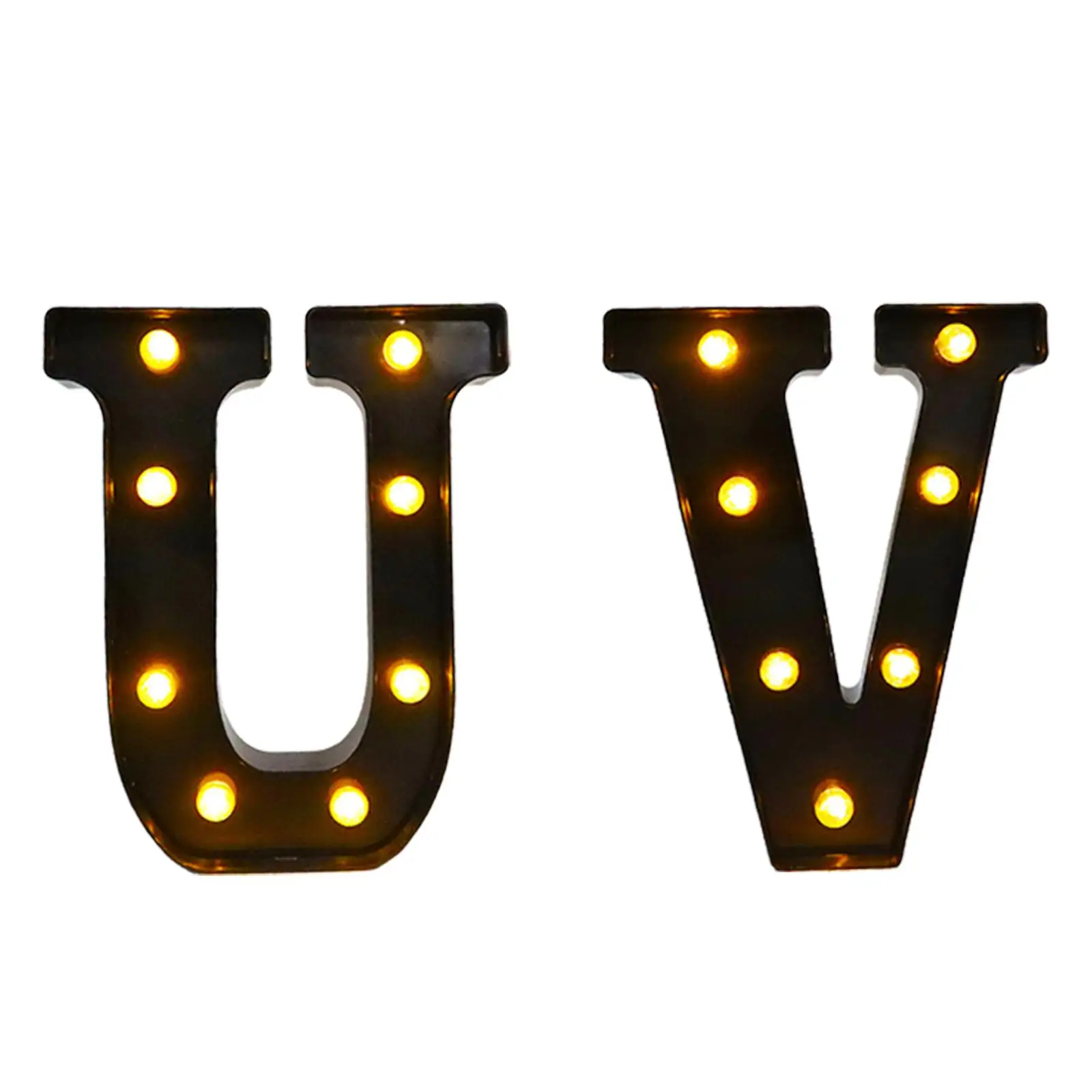 LED Letter up Black Alphabet Marquee Letter Sign Birthday Party Decor Wall