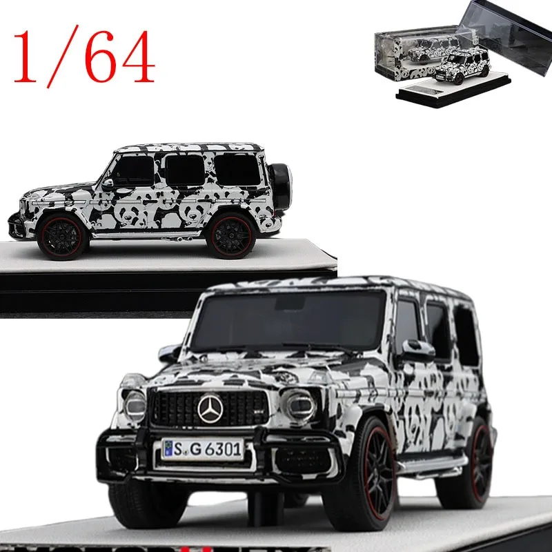 

MotorHelix 1:64 Diecast 1/64 Scale Mercedes-AMG G63 "Panda" Limited Edition Alloy Car Model Toys for Boys Gift Toy Car