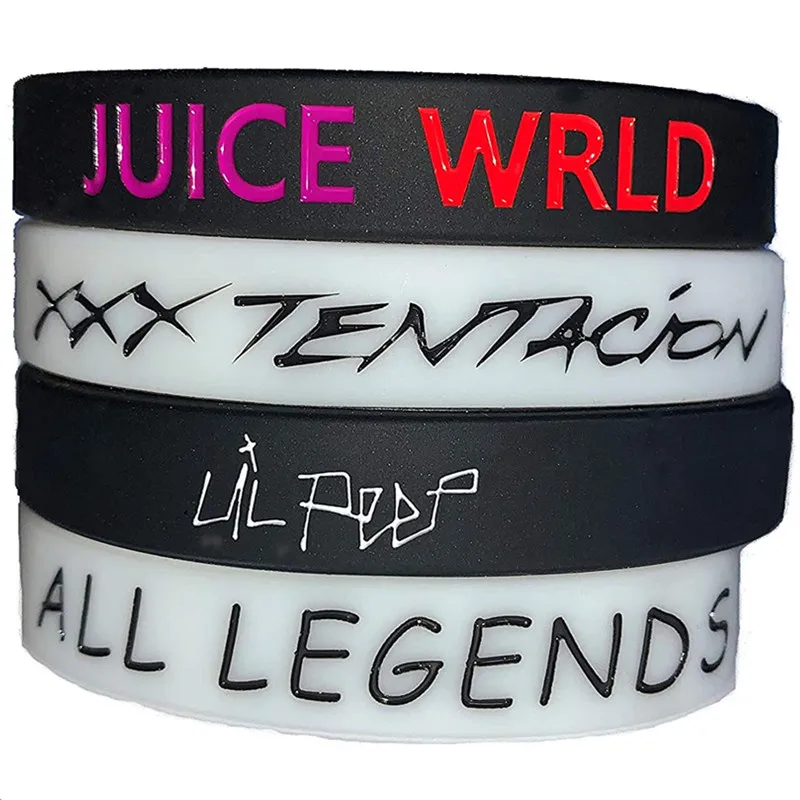 Juice wrld rubber bracelet-AliExpress