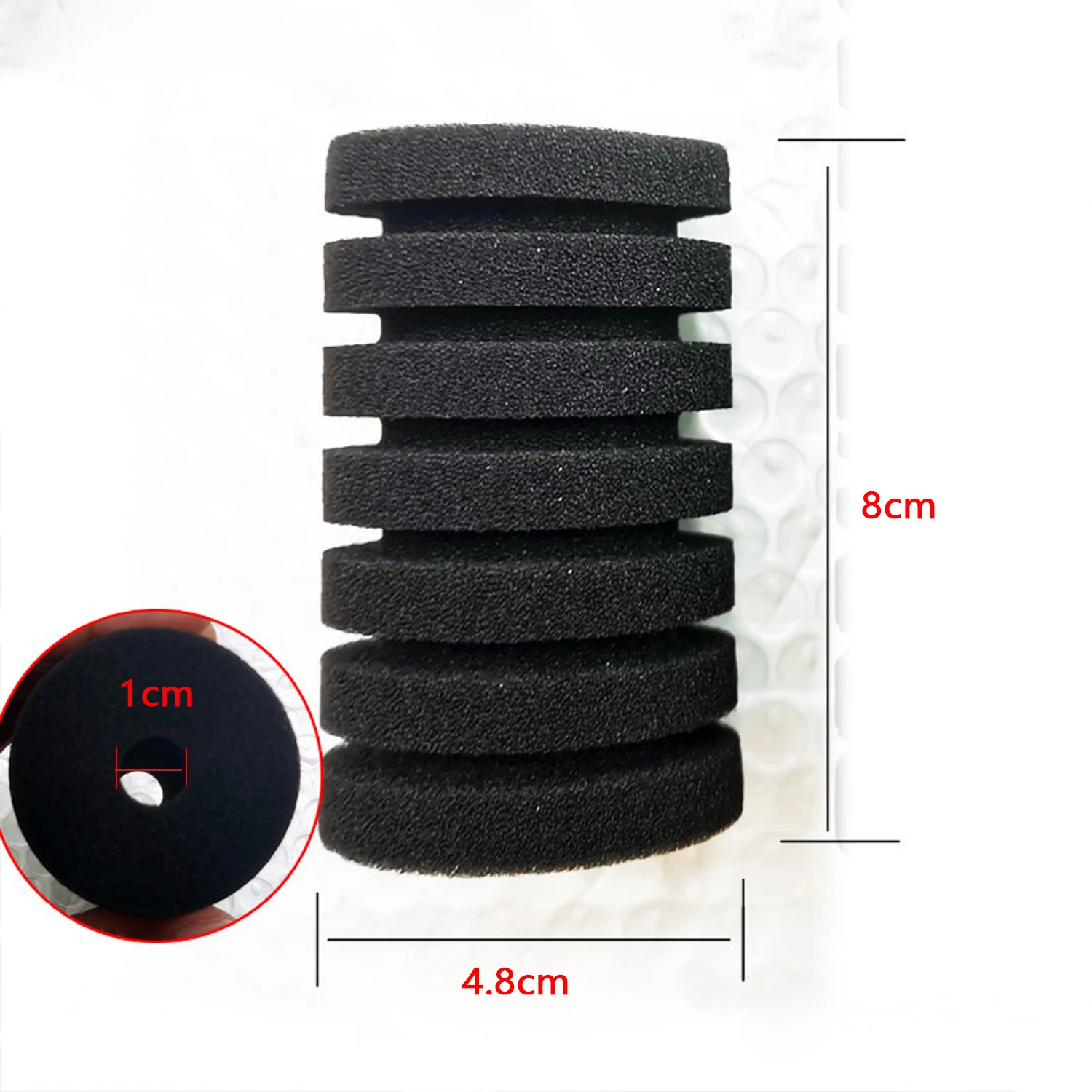 2/4 Stück Aquarium-Schaumfilter-Schwamm für Filter, Fischbecken-Luftpumpe, biochemischer Ersatz, Fisch-Wasserschwamm, Aquarium-Zubehör – Detail 1