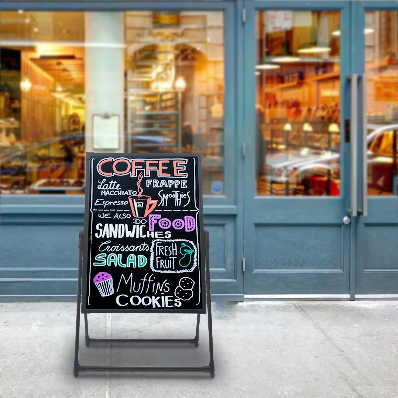 

LED Message Board Restaurant Menu Sign Illuminated Neon Erasable with Remote