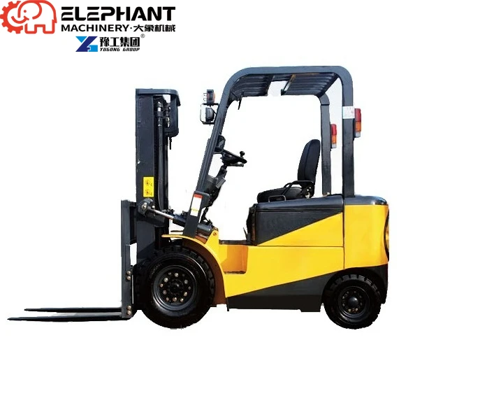 Factory Price 1 Ton 1.5 Ton 2 Ton  Forklift Lift Height 3m-7m Four-wheel Electric Pallet Forklift Export To 136+ Countries