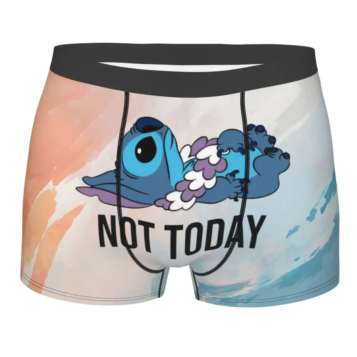 

Custom Stitch Not Today Boxer Shorts For Men 3D Print Underwear Panties Briefs Stretch Underpants