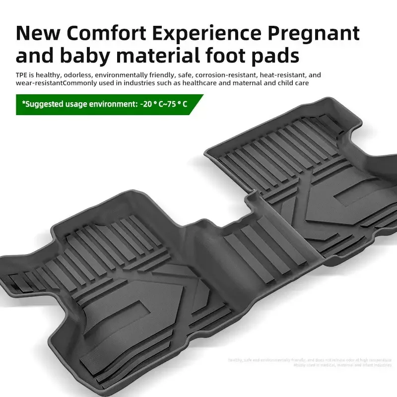 Car Floor Mats for Renault Captur 2020 2021 2022 Fuel TPE Waterproof Trunk Mat Left Hand Drive Cargo Liner
